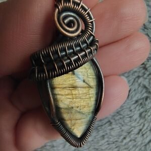 Labradorite Wire Wrapped Pendant